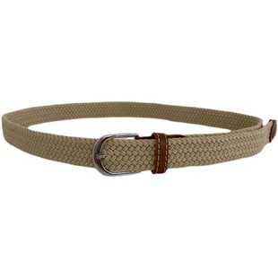 超方便简单懒人BI备无孔弹力腰带休闲皮带男女学生编织裤带韩版新