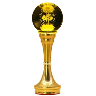 水晶莲花灯佛前供灯神灯LED仙家灯仙堂灯长明灯家一对供佛灯插电