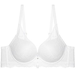 LACLOVER兰卡文蕾丝花卉厚杯小胸聚拢文胸自由至上LC11QT1