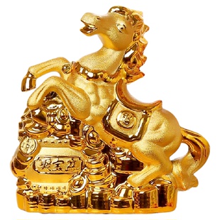 生肖马存钱罐陶瓷招财储钱罐家居装饰客厅桌面摆件办公室2025新款
