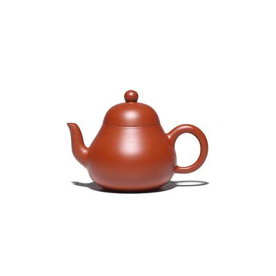 朱泥手工茶壶90ml迷你小梨形