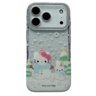 可爱雪人米菲兔HelloKitty适用苹果17Promax手机壳iphone16pro新款15pro小众13带挂件14pro硅胶17pro女款全包