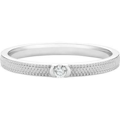 debeers戴比尔斯窄版戒指白金