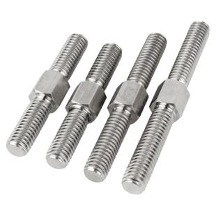 304不锈钢双头螺栓正反牙螺丝双头螺杆螺柱内外外六角M3M4M5-M16