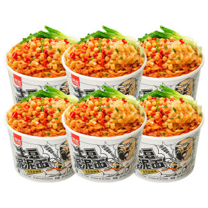 阿宽土豆泥泥面碗装 拌面孜然麻辣味泡面桶装速食寝室宵夜面条