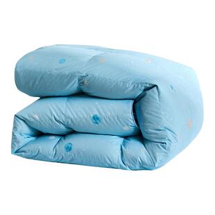 富安娜羽绒被冬厚被95白鹅绒春秋四季被儿童被子学生宿舍保暖被芯