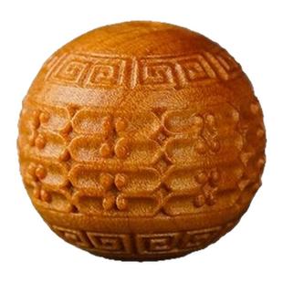 檀香木雕刻回纹桶珠DIY手串饰品文玩佛珠钥匙扣手串配饰隔珠项链