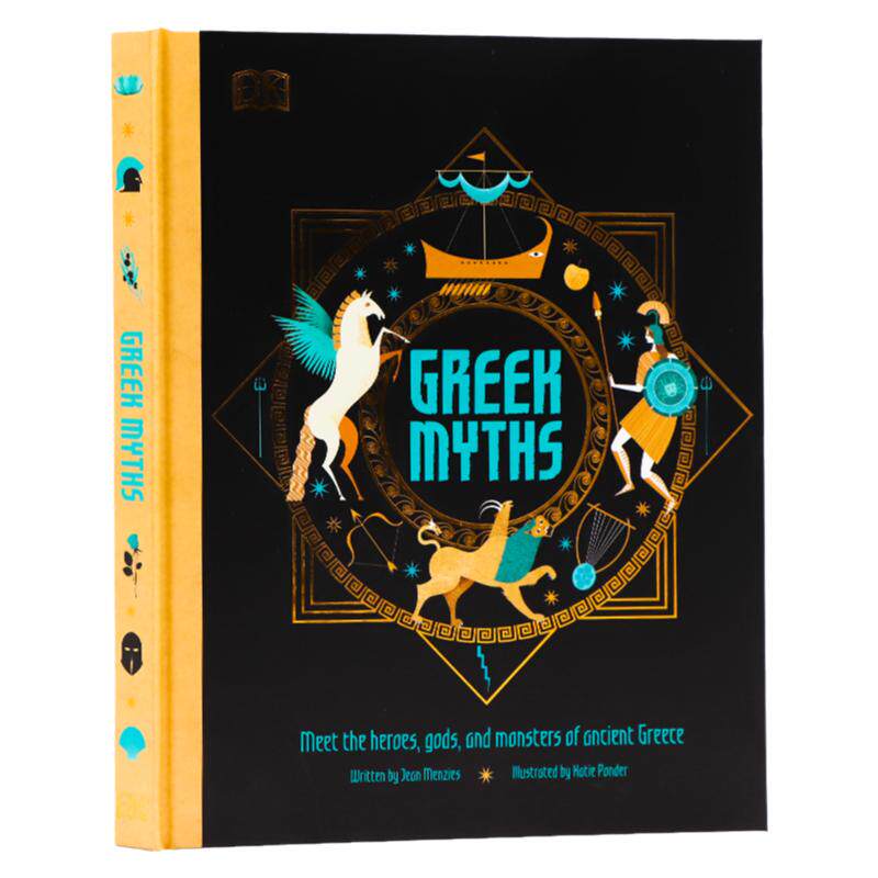 进口英文原版DK 古希腊神话插图故事Illustrated Greek Myths 古希腊神话和传说故事书精装全彩插画 儿童英语课外阅读 珍藏版