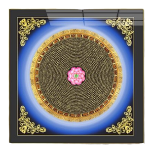 楞严咒文字壁画挂画金刚藏大圆满新中式客厅大悲咒佛经般若心经