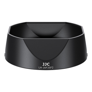 JJC 适用富士XC 35mm F2遮光罩XF 23mm/35mm F2 R WR镜头XT30III XH2S XT5 XS20保护相机配件 43mm 方形 复古