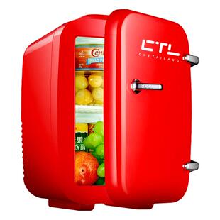 德国10L迷你小冰箱宿舍用小型家用车载两用mini面膜化妆品冷藏4L