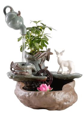 创意悬壶流水摆件乔迁新居礼品