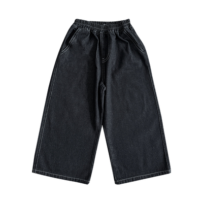 男童长裤帅气春秋冬加绒牛仔裤潮