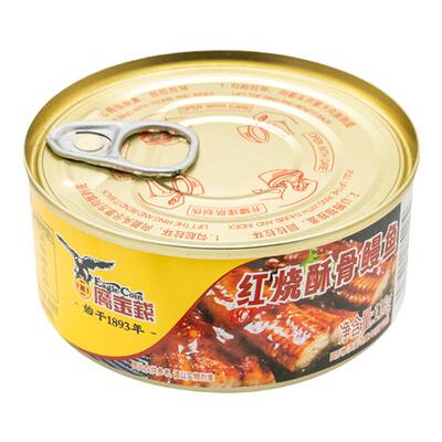 鹰金钱红烧酥骨鳗鱼罐头泡面搭档