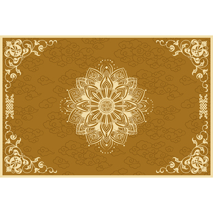 室外别墅风水门垫土黄色入户门地垫门口玄关防滑耐脏蹭土家用脚垫