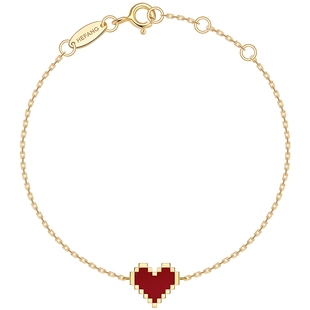 [HEFANG何方奥莱]告白K金手链18K金钻石爱心红色情人节礼物dx