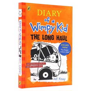 英文原版 Diary of a Wimpy Kid #9 The long haul 小屁孩日记 哭包日记英文版 儿童英语图画故事书 漫画 儿童文学