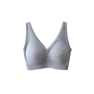 安芝娜一轻松内衣女大胸显小裸感亲肤无痕美背聚拢背心式文胸1579