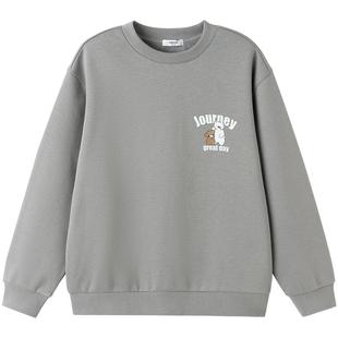 【balaOne】巴拉巴拉童装儿童卫衣男女童2025新款秋冬装加绒休闲