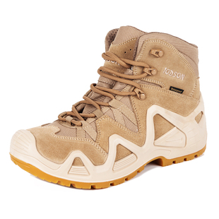 IODSON户外中帮防水登山鞋男超轻战术靴沙漠靴透气防滑耐磨徒步鞋