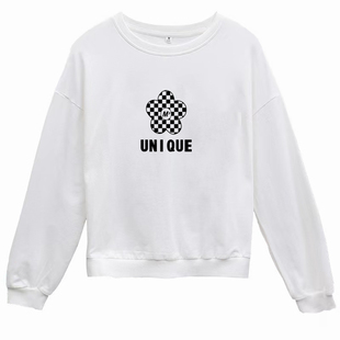 秋冬纯棉短款卫衣女加绒加厚韩版宽松显瘦百搭潮流高腰休闲上衣服