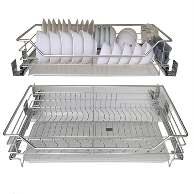 厨房橱柜304不锈钢双层抽屉式