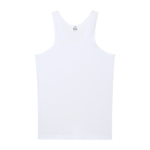 三枪老头衫爸爸父亲纯棉男士内衣宽松汗布工字打底老人中老年背心