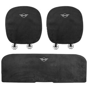 宝马minicooper座垫countryman汽车坐垫秋冬季毛绒三件套保暖护垫