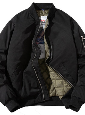 秋冬季潮牌大码加厚棒球棉服