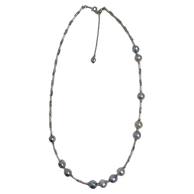 甄奢海水巴洛克真多麻珍珠项链