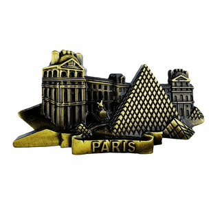 金属法国卢浮宫文创冰箱贴立体磁吸贴旅游纪念品创意伴手礼