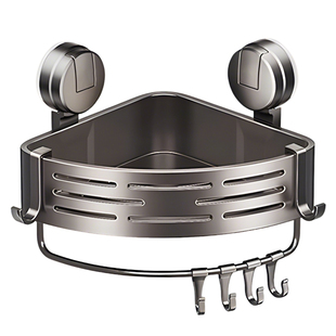 日本吸盘浴室置物架卫生间厕所洗手洗漱台免打孔墙上三角壁挂收纳