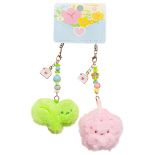 2025新款风传花信对扣挂件汽车钥匙扣书包包挂饰钥匙链女生小饰品