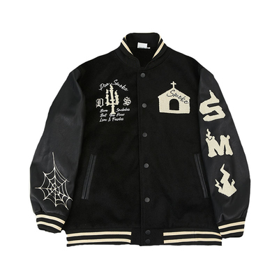 DONSMOKE古堡翻领棒球外套