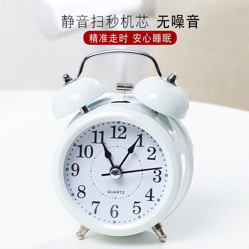 2024强力机械闹钟小学生初中生专用起床神器新款叫醒闹铃静音声音