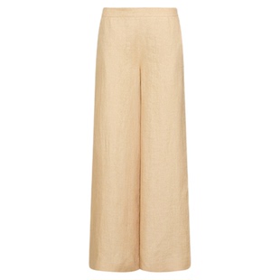 【2026春夏新品】 MARELLA女装亚麻阔腿休闲裤长裤3131066202