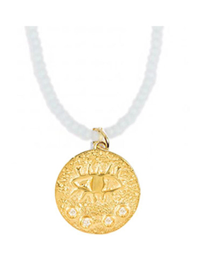 chicwang独家定制高端金币锁骨链