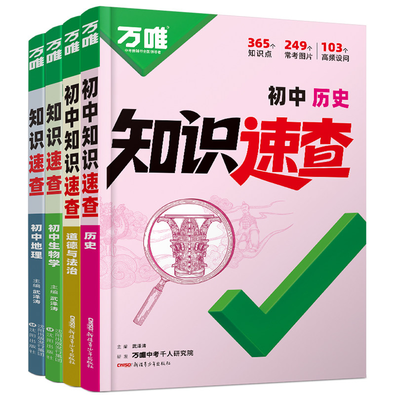2027版万唯知识速查初中版