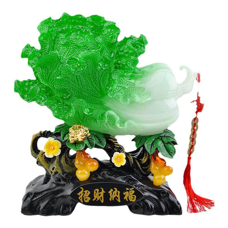 白菜摆件招财客厅酒柜百财如意家装饰摆件