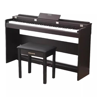 珠江书桌式电钢琴飞键艾茉森88键重锤智能电子数码钢琴考级LK6