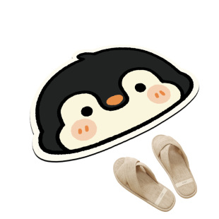 卡通浴室地垫硅藻泥吸水防滑垫厕所三件套速干耐脏免洗马桶u型垫