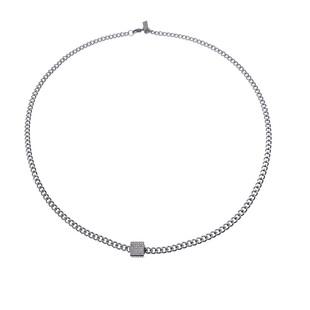 ositerm新品正方体满钻项链蔡徐坤赞多张真源高伟光同款