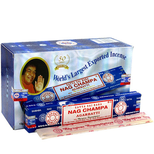 赛巴巴Satya Nag Champa黄花香印度进口真理天然线香室内家用熏香