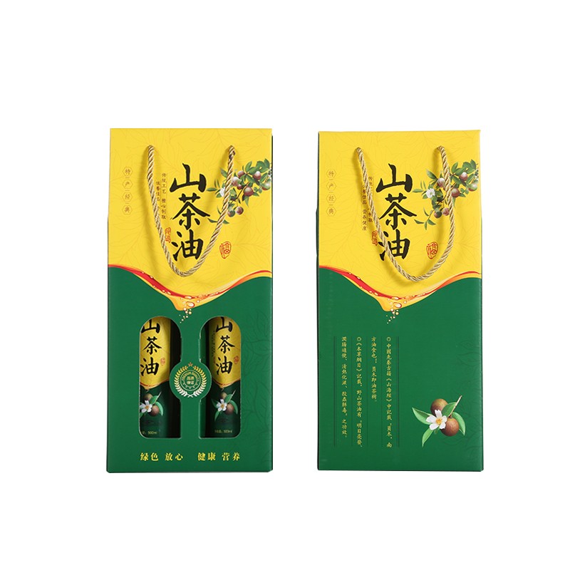 山茶油核桃油礼品包装盒手提袋