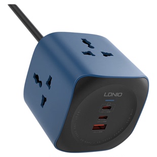 LDNIO手机充电器USB排插家用电器插座typec笔记本电脑适配器PD65W快充头3位插座孔英式香港版接线板usb-c插排