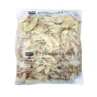 麦肯原味薯角带皮8切薯角半成品商用冷冻油炸小吃西餐2.27kg