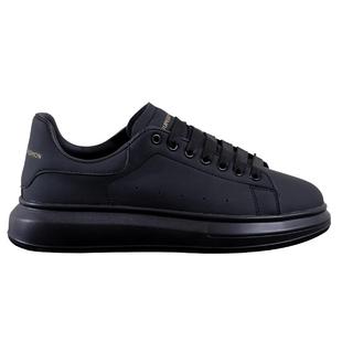 黑色男鞋厚底增高休闲鞋欧洲站铭麦昆工作透气网鞋运动板鞋鞋子女