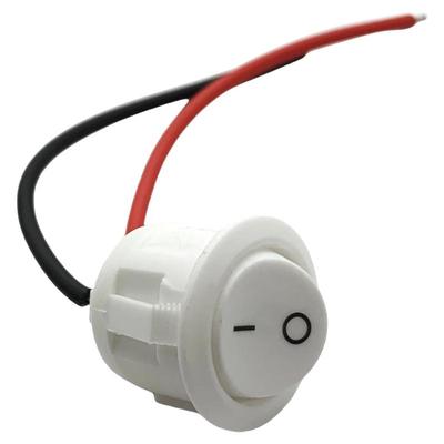 圆形20MM带线KCD1-105船型翘板电源台灯电锅开关按钮键12 24 220V