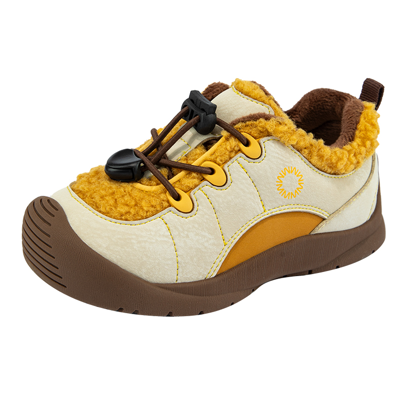 雪娃娃25年冬季户外棉鞋宝宝学步鞋加绒机能鞋保暖男女童鞋运动鞋