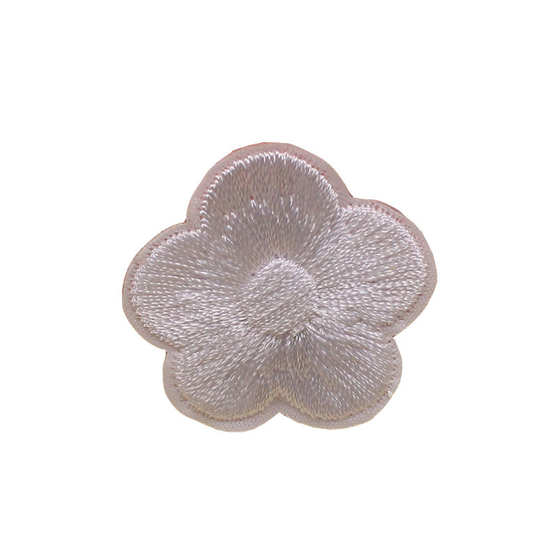 20个小梅花刺绣布贴补丁贴床单台布衣服装饰修补小烟洞贴花烫熨贴